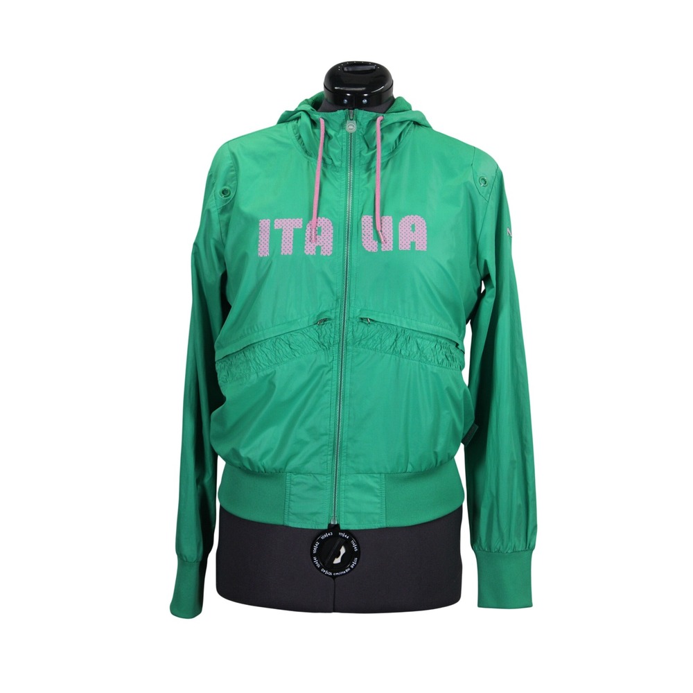 Kappa Italia Track Jacket Women's L/XL Green Y2K Euro Sport Footballcore‎